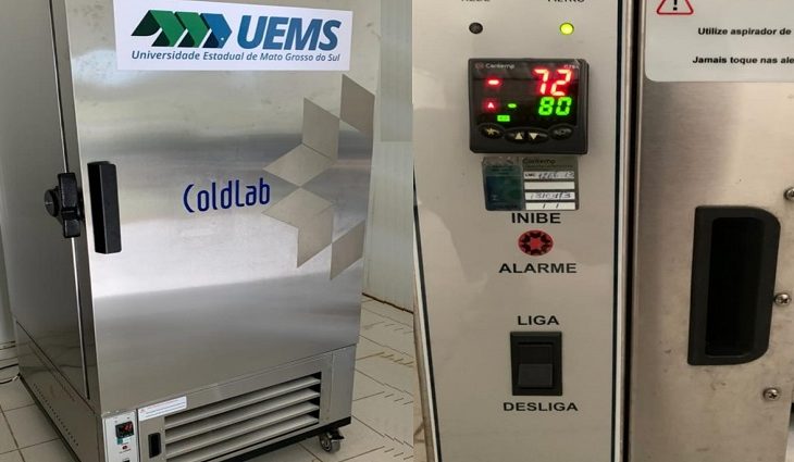 Freezer específico e de alta tecnologia para armazenamento de vacinas da Pfizer/Biontech