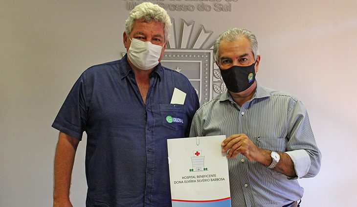 Jacob Meeuwis Breaure e o governador Reinaldo Azambuja