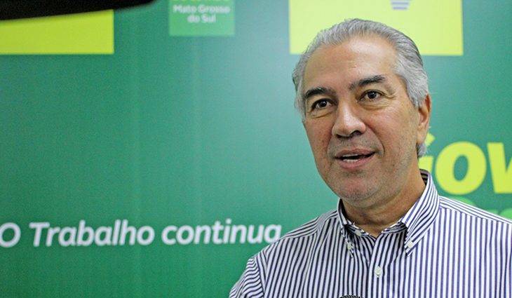 O governador Reinaldo Azambuja