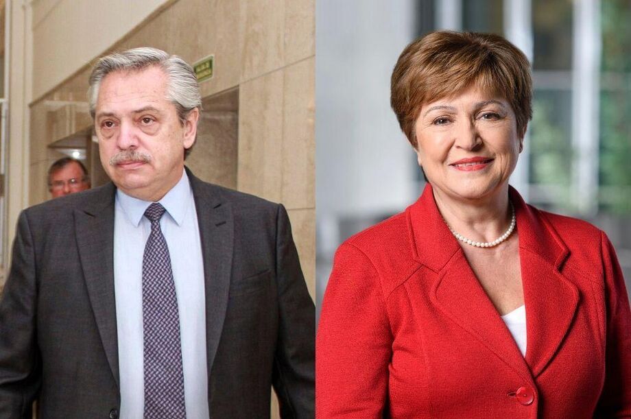 Alberto Fernández e Kristalina Georgieva