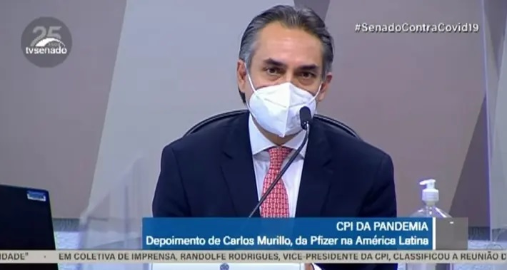 O gerente-geral da Pfizer para a América Latina, Carlos Murillo