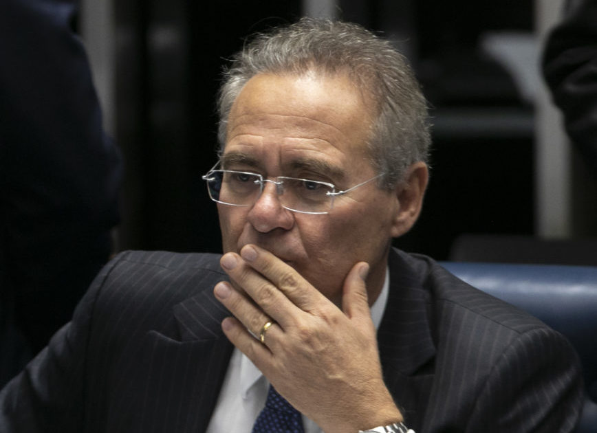O senador Renan Calheiros, relator da CPI da Covid