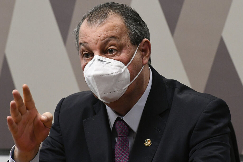 O presidente da Comissão Parlamentar de Inquérito (CPI) da Covid-19, senador Omar Aziz (PSD-AM)