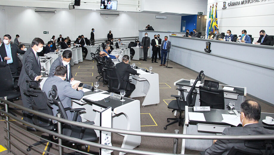 Vereadores da Câmara Municipal de Campo Grande votam nesta quinta-feira (13) no Projeto de Lei 9.935/21
