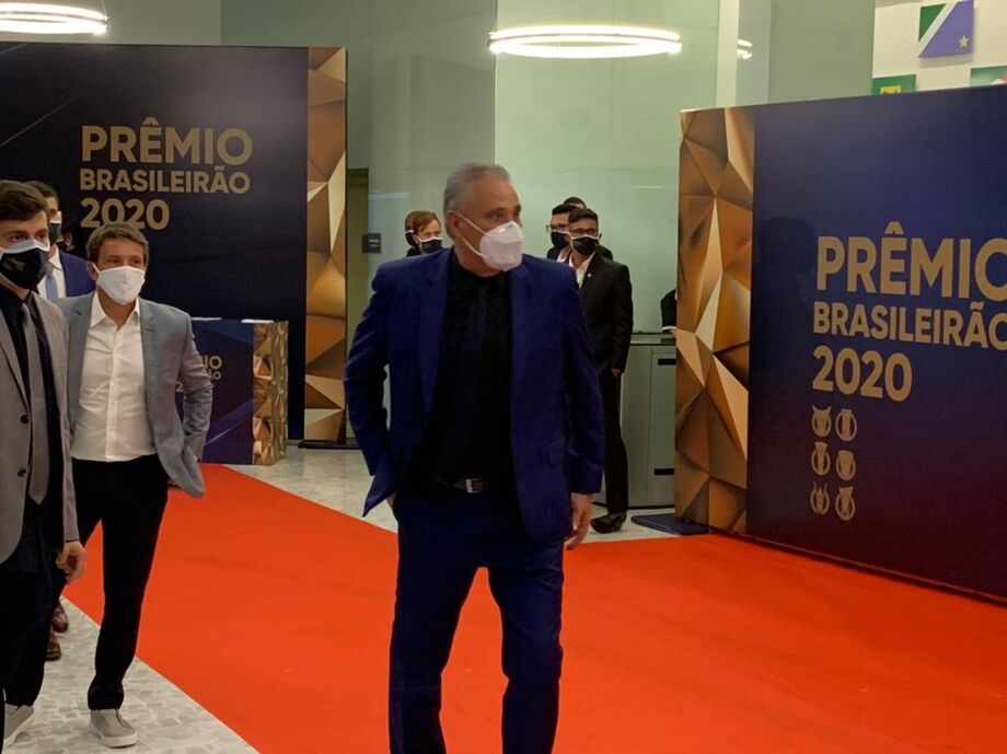 Tite no Prêmio Brasileirão 2020.