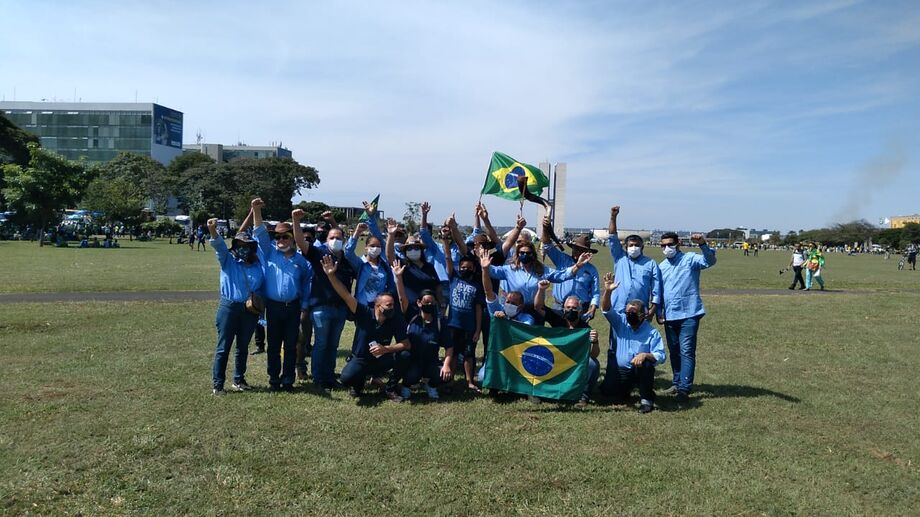 Manifestantes estão em Brasília