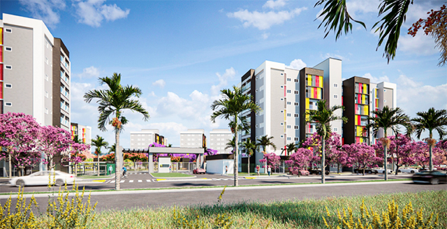 Modelo dos apartamentos que serão sorteados