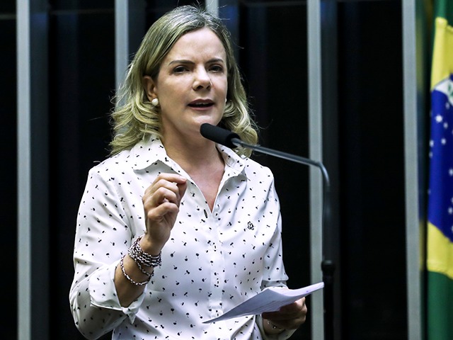 A deputada Gleisi Hoffmann (PT-PR)