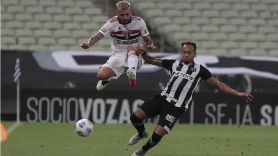 São Paulo empata com o Ceará fora de casa e segue sem vencer no Brasileirão
