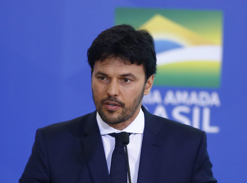 O ministro das Comunicações, Fábio Faria