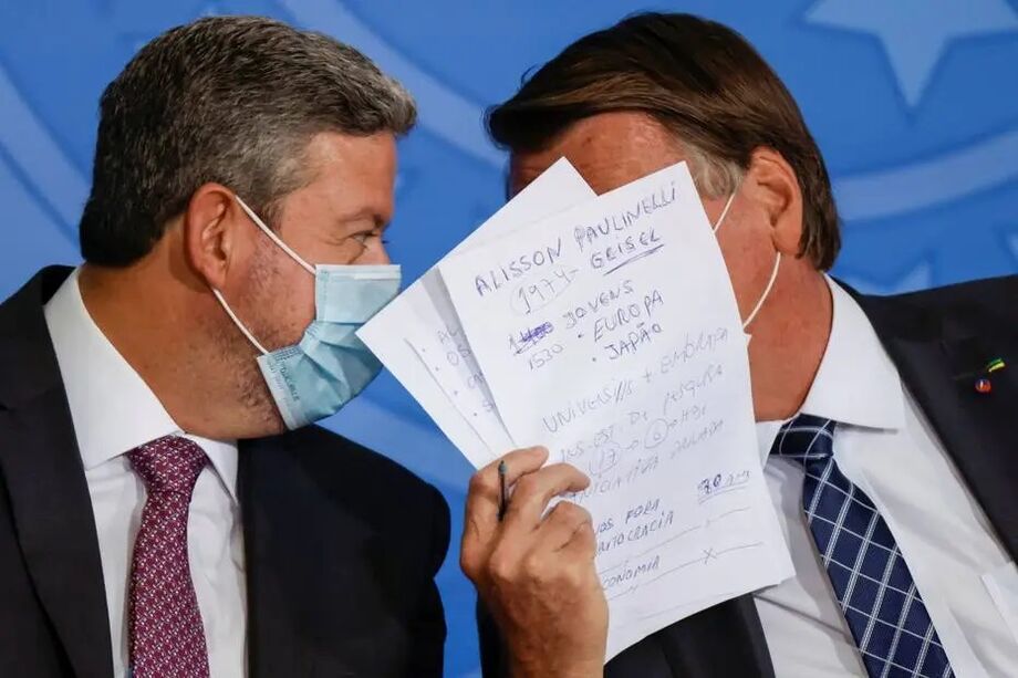 Arthur Lira, presidente da Câmara, e Jair Bolsonaro, presidente da República em evento no dia 22 de junho de 2021
