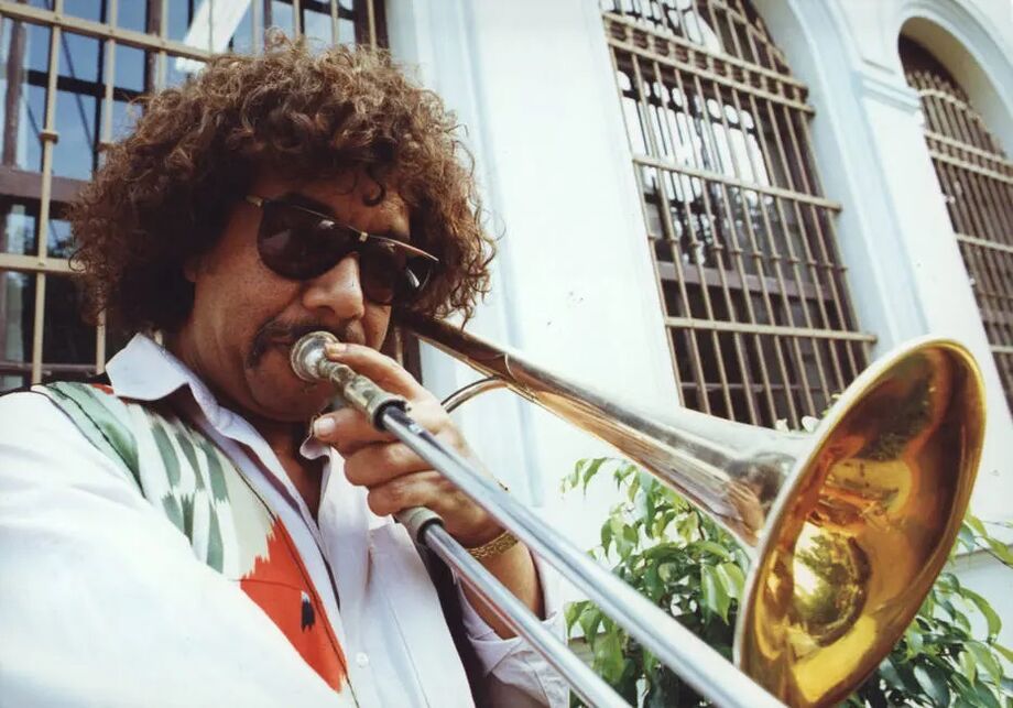O trombonista Raul de Souza, em 1993