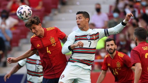 Espanha e Portugal empatam sem gols no estádio do Atlético de Madrid