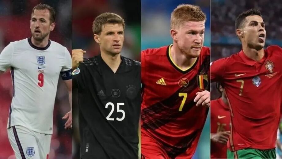 Oitavas da Euro reservam confrontos entre Inglaterra x Alemanha e Bélgica x Portugal