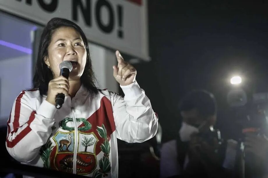 A candidata de direita Keijo Fujimori incita seus apoiadores a não aceitarem a vitória de Pedro Castillo nas eleições peruanas