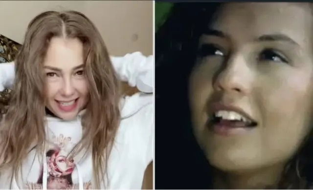 A cantora mexicana Thalia, protagonistas das novelas 'Maria do Bairro', 'Marimar' e 'Maria Mercedes