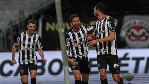Comemoração gol Réver; Atlético-MG x Remo