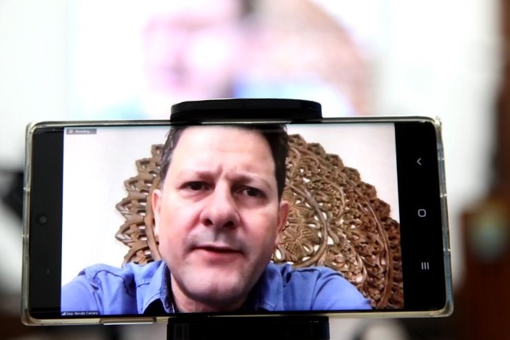 Deputado Renato Câmara relatou que foi o primeiro feito de forma virtual