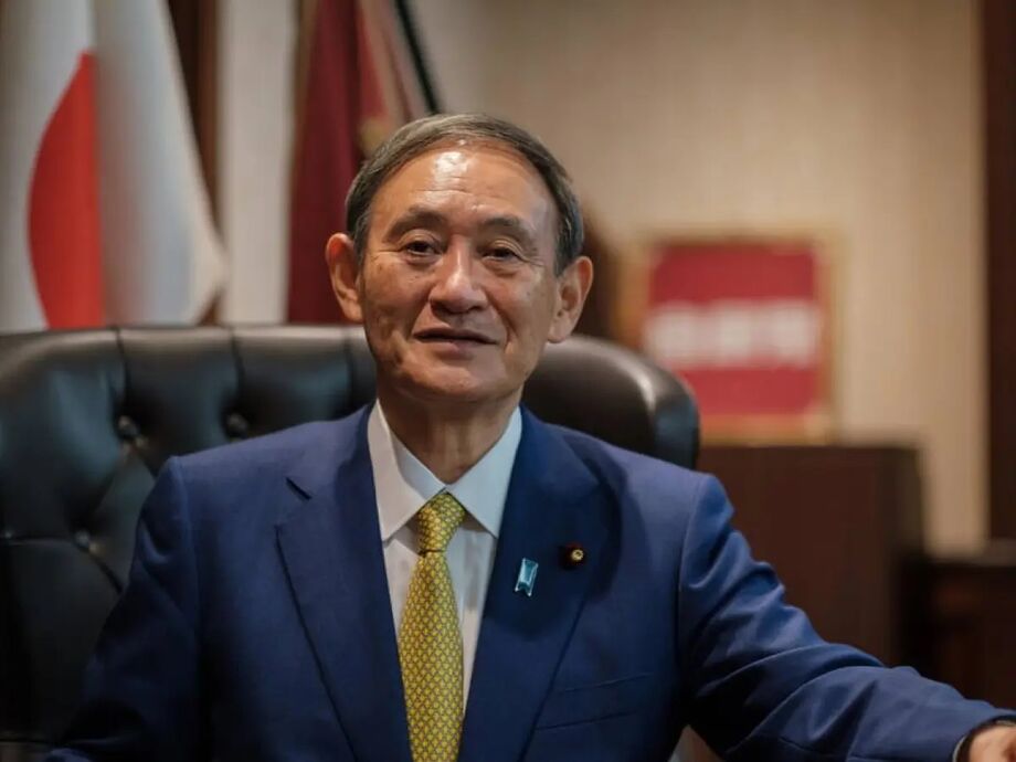 O primeiro-ministro do Japão, Yoshihide Suga