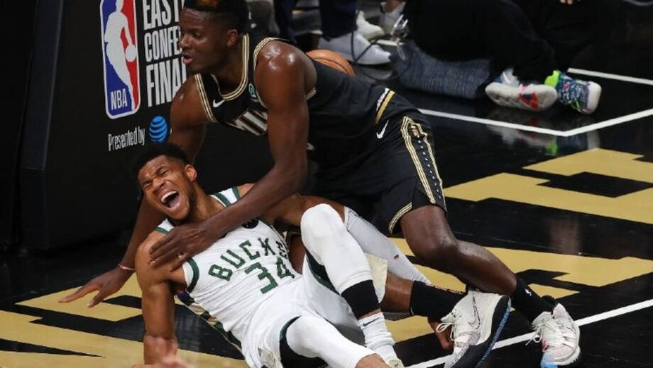 Antetokounmpo sofreu lesão em partida contra o Hawks nesta terça-feira