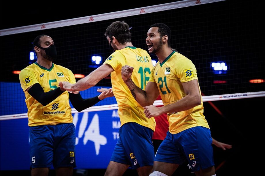 Brasil festeja ponto contra a Alemanha