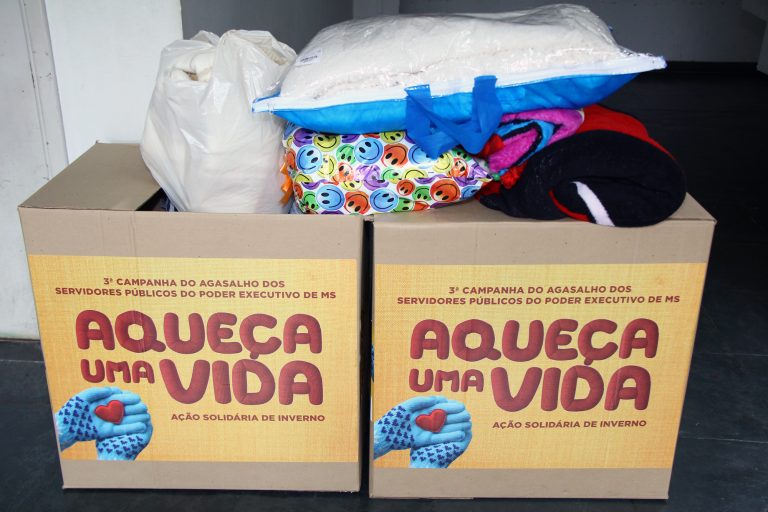 Doações feitas para a campanha do agasalho