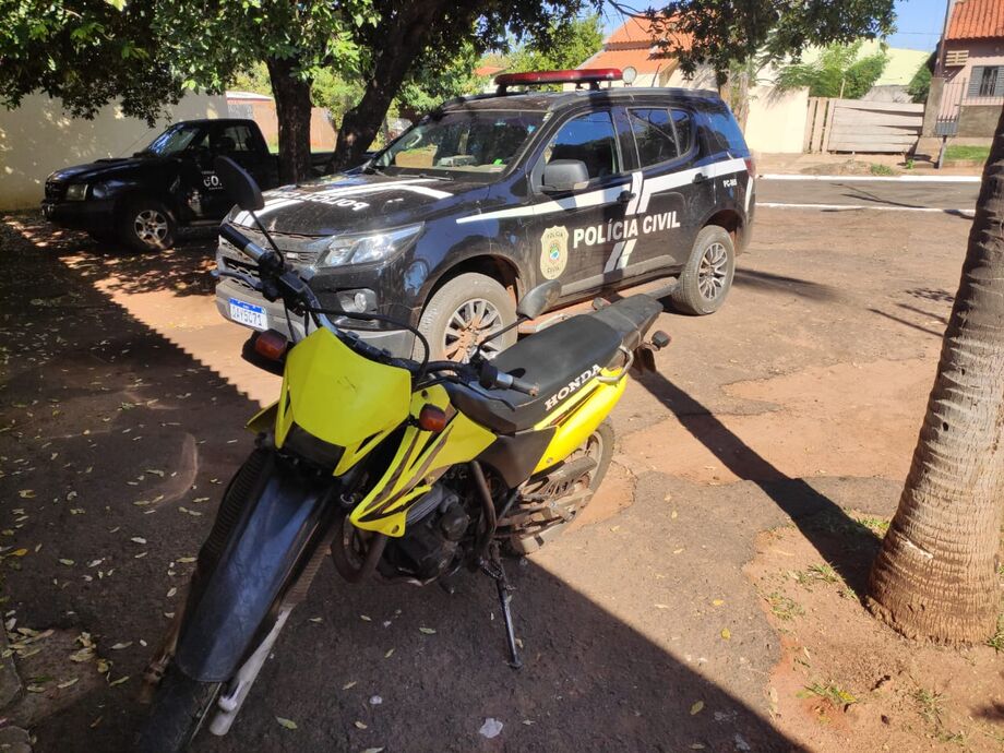 Moto em que o casal costumava realizar entrega de drogas