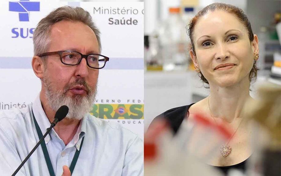 O médico sanitarista Maierovitch e a microbiologista Natalia Pasternak.