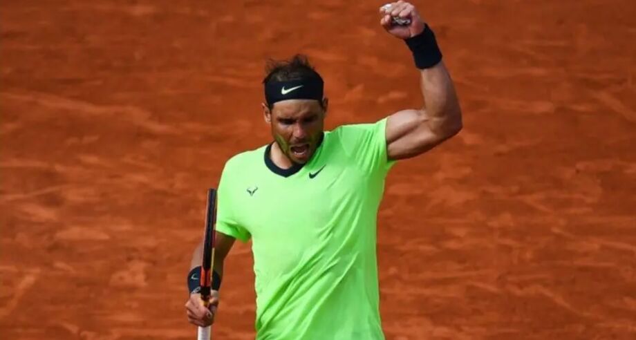 Rafael Nadal comemora vitória em Roland Garros