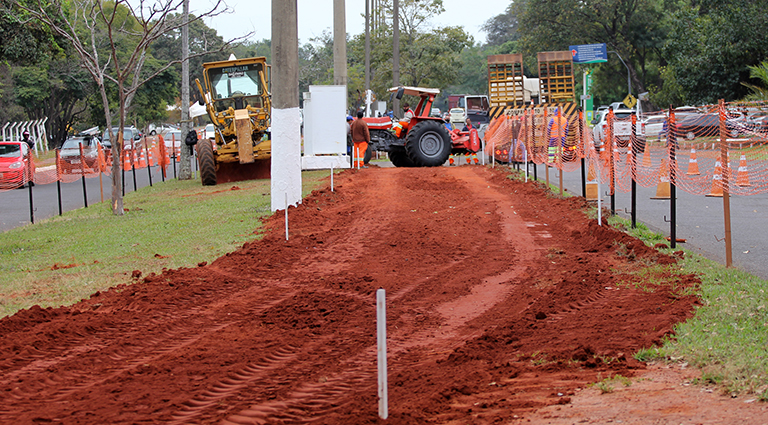 Obras no Parque dos Poderes