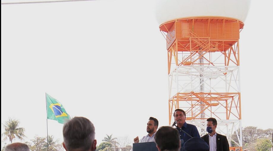 Presidente na inauguração do radar em Corumbá