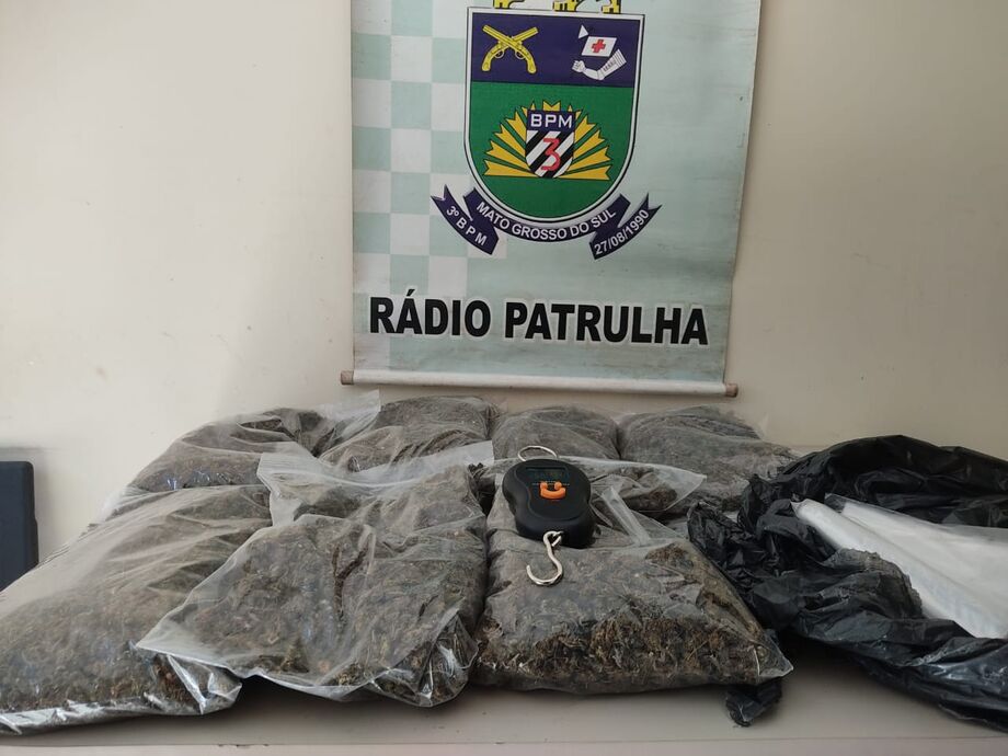 Droga apreendida pela Polícia Militar