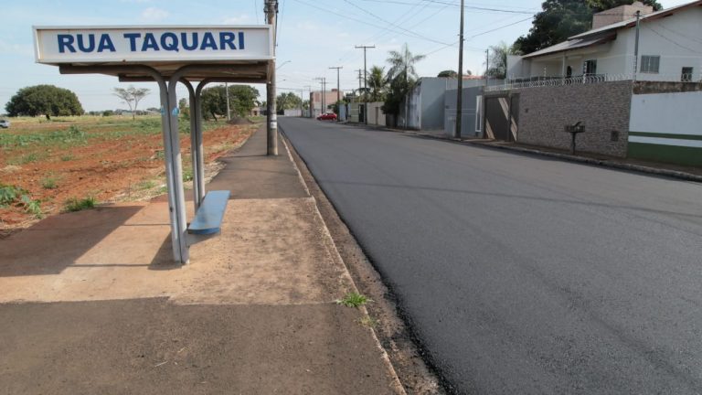 Recapeamento chega na Rua Taquari