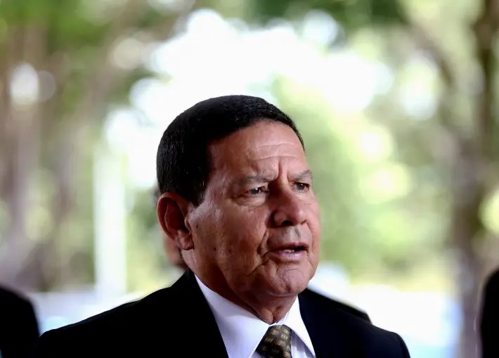 O vice-presidente Hamilton Mourão