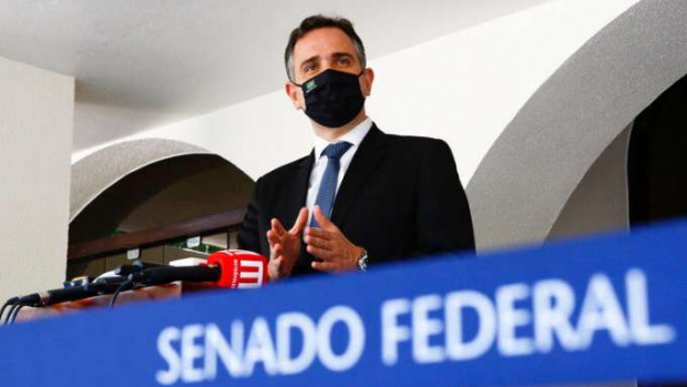 O presidente do Senado, senador Rodrigo Pacheco (DEM-MG)