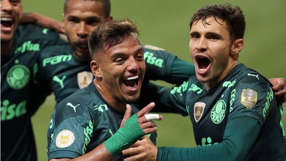 Gabriel Menino e Raphael Veiga marcam os gols do Palmeiras nesta quarta-feira
