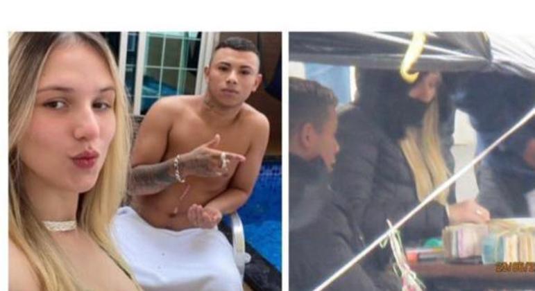 Lorraine ao lado do namorado, André, é flagrada vendendo drogas na Cracolândia