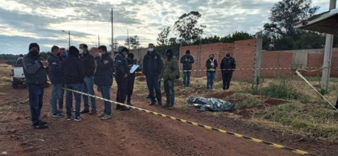 O corpo da vítima foi encontrado