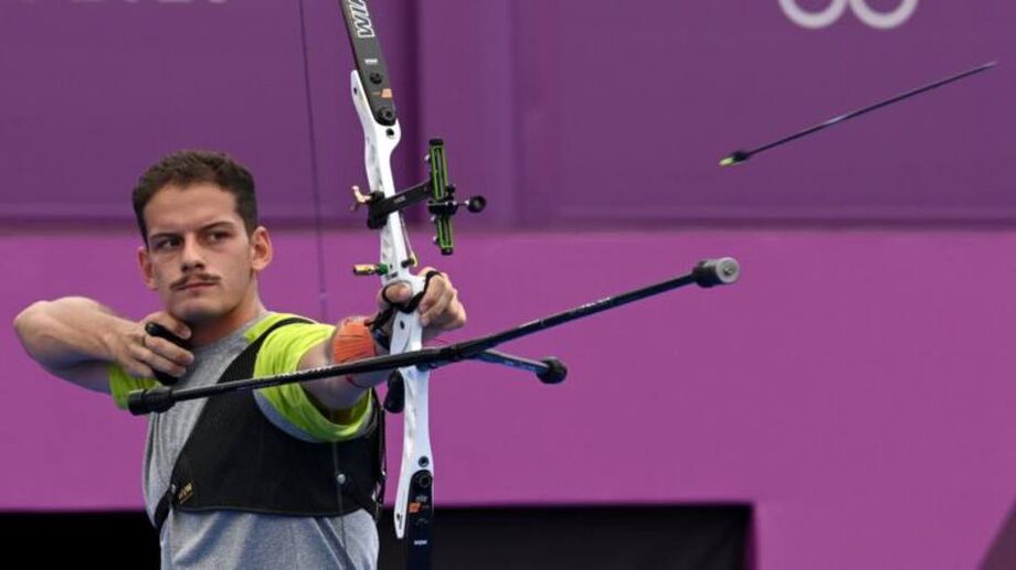 Marcus Vinicius foi derrotado pelo italiano Mauro Nespoli e foi eliminado da competição de tiro com arco