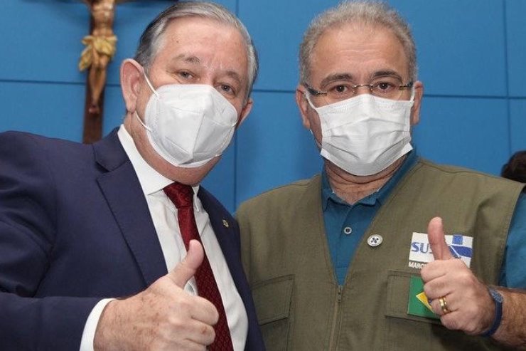Deputado Antonio Vaz e Ministro da Saúde Marcelo Queiroga