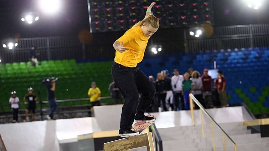 Candy Jacobs esteve, em 2019, no Campeonato Mundial de Skate disputado em São Paulo
