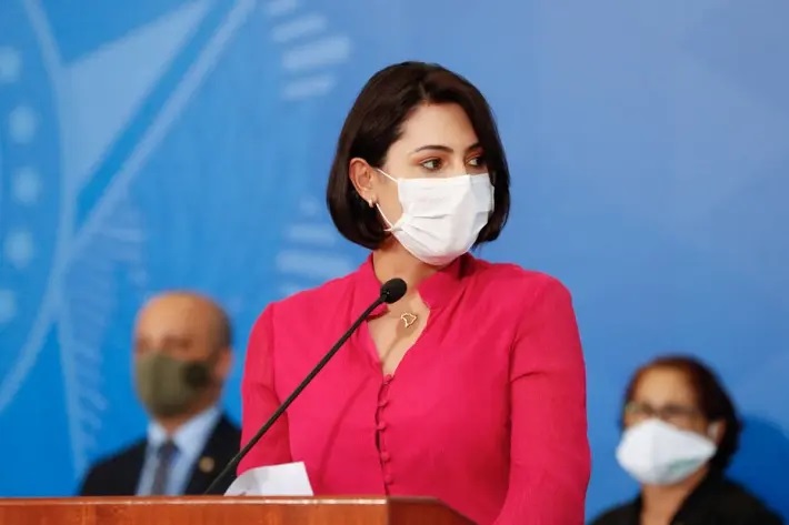 A primeira-dama Michelle Bolsonaro
