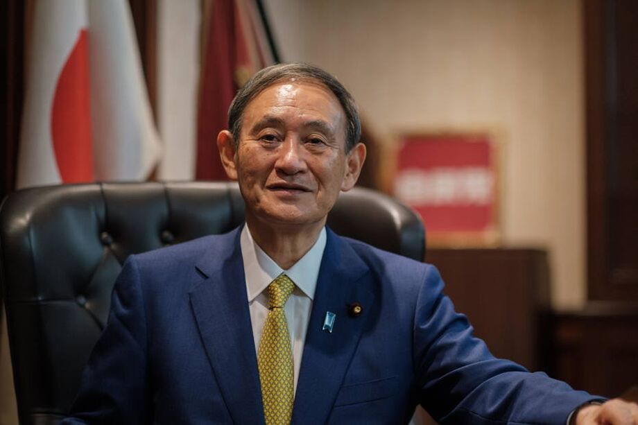 O primeiro-ministro do Japão, Yoshihide Suga