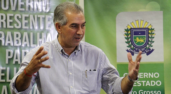 O governador Reinaldo Azambuja