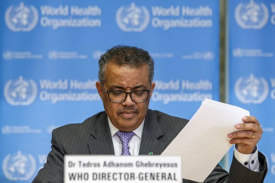Diretor-geral da OMS, Tedros Adhanom Ghebreyesus