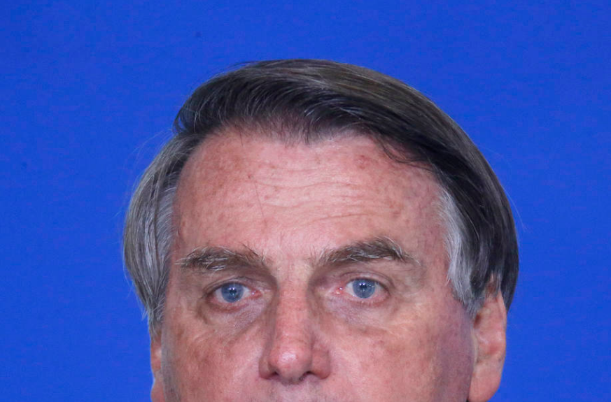 O presidente Jair Bolsonaro durante evento no Palácio do Planalto, em Brasília