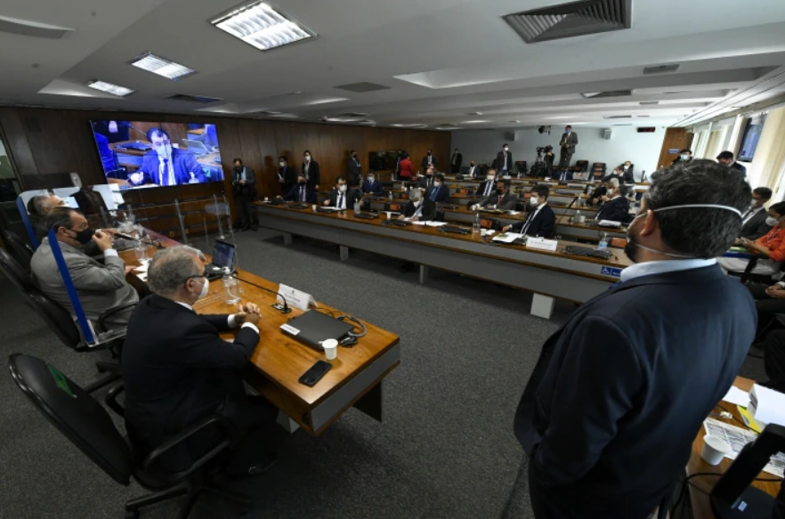 Sessão da CPI da Covid no Senado