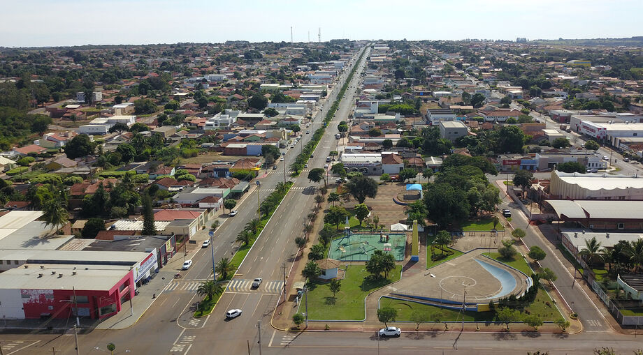 Vista aérea da cidade