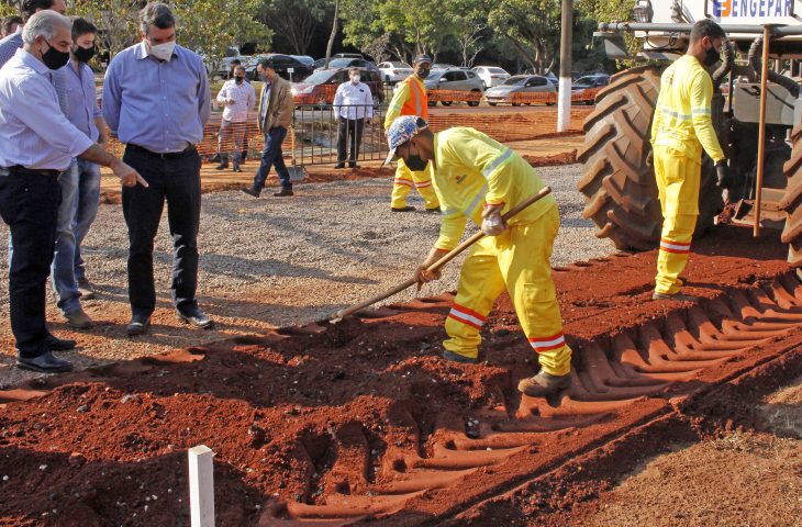 Revitalização do Parque dos Poderes segue em ritmo acelerado