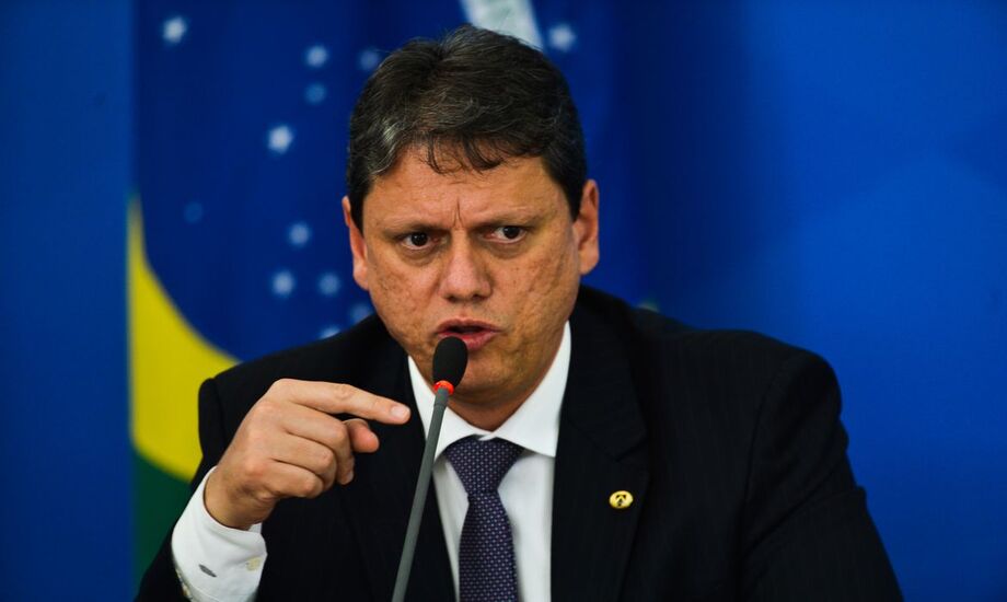 Ministro da Infraestrutura Tarcísio de Freitas